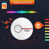 SZMYQ Tuya ZigBee Détecteur de fumée APP Contrôle Détecter la fumée Envoyer une alarme Push Notification Alimenté par une batterie alcaline