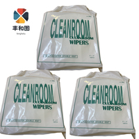 Penjualan Panas Lap Mikrofiber Sekali Pakai Bebas Debu untuk Industri, Pembersih Ruangan Bersih untuk Mesin Inkjet UV Nozzle 9*9 150pcs/bag