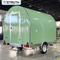 Camionnette à glaces mobile, véhicule de service alimentaire, construction en fibre de verre, châssis en acier inoxydable, résistant à la rouille, pour snacks et chips