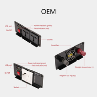 Pretiosus invertör 1000w 1000watt DC12/24/48/60/72V için AC110/120/220/230V modifiye sinüs dalga invertör güç dönüştürücü
