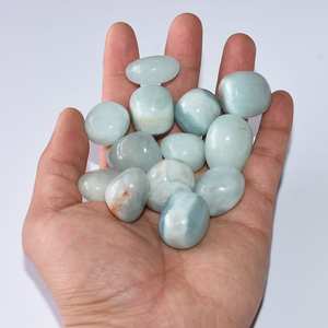 Piedras de <span class=keywords><strong>Cristal</strong></span> de <span class=keywords><strong>Aguamarina</strong></span> Natural al por Mayor, 20-30 mm, Pulimentadas, de Forma Irregular, Tema Budista, Portátiles para Decoración del Hogar - Product Image 5