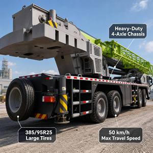 Grue de chantier de 80 tonnes avec flèche en U à 5 sections de 50 m pour les projets de construction de ponts lourds - Product Image 3