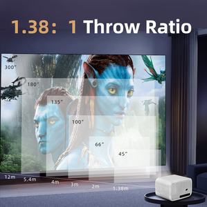 Projecteur vidéo intelligent 3D grand <span class=keywords><strong>écran</strong></span>, WiFi <span class=keywords><strong>6</strong></span>, Bluetooth, natif 1080P 4K, LED portable, home cinéma, Android 12, entièrement étanche - Product Image 6