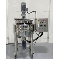 50L 100 litres en acier inoxydable veste chauffage mélangeur machine savon liquide détergent mélange réservoir émulsifiant homogénéisateur mélangeur