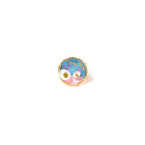 Fashion <b>Ring</b> 316L Stainless Steel PVD Gold Plating Sustainable Resistant Round Design - Product Image 1