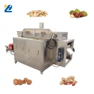 Gas Cashew Nut Roasting Machine Cocoa Bean Roasting Nuts Sesame Machine Grain Roaster Peanut Machinery