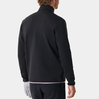 Golf shirt op maat OEM ODM Golfkleding Lichtgewicht Zwarte Kwartrits Pullover Mock Neck Lange Mouw Performance Golftrui Heren