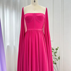 Sharon Said SF076 Elegante Abito da Sera Giallo Limone Stile Dubai <span class=keywords><strong>con</strong></span> Maniche a Mantella, Abito da Sposa per Donna, <span class=keywords><strong>Vestito</strong></span> da Cerimonia, Non Disponibile - Product Image 5