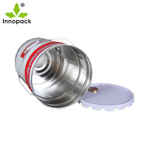 Seau en métal galvanisé avec couvercle à fleurs, épaisseur de paroi de 0,28 mm, impression personnalisable - Product Image 6