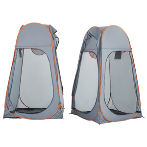 Nouveauté LOGO personnalisé XL vêtements à langer en plein air tente <span class=keywords><strong>pop</strong></span>-up polyester 2 pièces douche tente d'intimité pour toilette Camping - Product Image 3