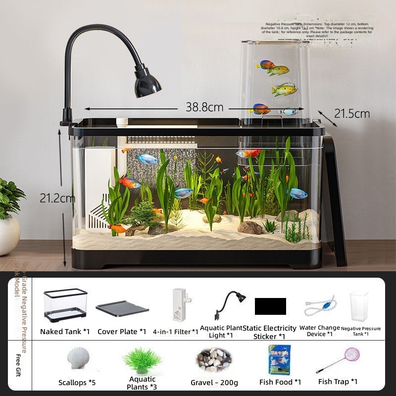 Black Negative Pressure Tank Aquarium