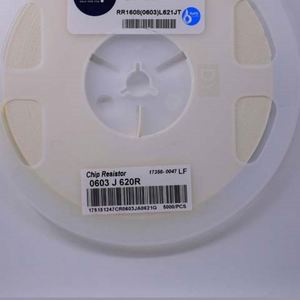 Factory Direct RR1608 0603L621JT 0603 1608 Resistors Chip Resistors SMD Resistors 620ohm 5% 1/10W Thick Film Resistor - Product Image 1