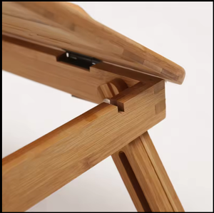 Computer Desk Folding Bamboo Laptop Computer <strong>Lazy</strong> Desk Dormitory Household Outdoor <strong>Portable</strong> Wood Bed <strong>Table</strong> - Product Image 2