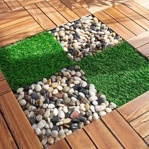 Baldosas de Madera Carbonizada Anticorrosiva para Jardín, Pino Escocés, Baldosas de Madera Carbonizada para Terraza, Enclavables, DIY - Product Image 6