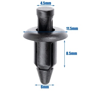 Clips de retenue de carénage et de panneau de garniture en <span class=keywords><strong>plastique</strong></span> de 6mm pour Honda Kawasaki <span class=keywords><strong>Suzuki</strong></span> GSX-R Yamaha YZF R1 R6 - Product Image 2