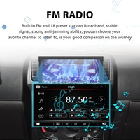 Lecteur MP5 pour voiture Podofo 7'' 1Din, autoradio télescopique, double USB, charge rapide, lumières colorées, BT, FM, EQ, vente en gros