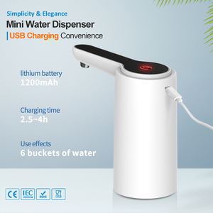 Pompa Elettrica USB Portatile per Erogazione Acqua con Stile a Gru, Un Solo Pulsante e LED Blu per Test di Qualità dell'Acqua in Bottiglia - Product Image 6