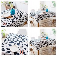 Nappe de table à motif vache pour fête, nappe de table western, chemin de table imprimé vache et cow-boy, décoration d'anniversaire Highland, festivals à thème ferme