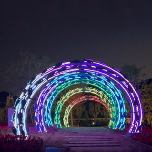 Luz LED residencial para camino de paisaje Holiday <span class=keywords><strong>Glory</strong></span> Garden Tunnel Lights con motivo de acero inoxidable AC Power IP65 Rating - Product Image 1