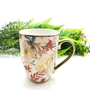 <span class=keywords><strong>Tazas</strong></span> de Café Personalizadas <span class=keywords><strong>con</strong></span> Impresión Completa a <span class=keywords><strong>Precio</strong></span> de Fábrica, Taza de Té de Cerámica Dorada <span class=keywords><strong>con</strong></span> Borde y Asa Dorados, Taza de Café de Porcelana - Product Image 1