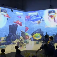 Jeux de balle immersifs pour enfants |   Projection murale interactive à écran tactile personnalisée