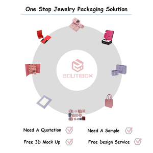 Hot Bán Tùy Chỉnh Sang Trọng 2-Mảnh Tái Sử Dụng Giấy Trang Sức Hộp Quà Tặng Lưu Trữ Đồ Trang Sức Trường Hợp Cho Vòng Cổ & Vòng Đeo Tay - Product Image 6