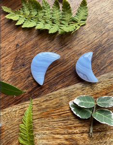 Ágata de Encaje Azul Natural, Forma de Luna Creciente, Gema Lisa para Joyería, Anillos y Colgantes de Ágata de Encaje Azul de Alta Calidad - Product Image 5
