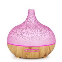 Diffuseur d'aromathérapie en bois de 550 ml, diffuseur d'huiles essentielles ultrasonique, humidificateur d'air en bois pour la maison et le bureau