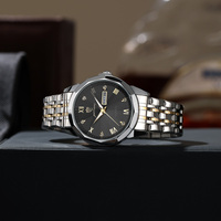 Montre pour homme Gohuos 8811, marque de mode originale, quartz, étanche, lumineuse, en acier inoxydable, avec calendrier, boîte