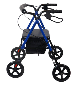 Déambulateur pliable pour personnes âgées avec panier de courses, déambulateur manuel, chariot stable et léger - Product Image 1