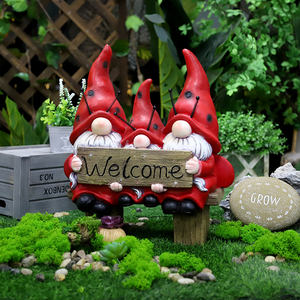 Redeco Decoraciones de gnomos modernos de bajo precio Óxido de magnesio Led Solar Magnesia Gnomos para regalos Decoración del jardín del hogar - Product Image 5