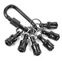 6 pièces 1/4 pouces porte-embout porte-clés tournevis hexagonal porte-embouts barre d'extension changement rapide porte-embout pour la plupart des électriques