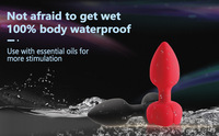 Vibromasseur anal en forme de rose pour femmes, télécommande, plug anal, 10 modes, masseur de prostate vibrant pour hommes