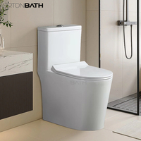 ORTONBATH Toilette monobloc à double chasse d'eau au design moderne 4/6L Articles sanitaires SIPHONIC Produits de salle de bain P-Trap Drainage Fabriqué en Chine