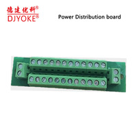 Carte de distribution de puissance 24V 36V 48V Module de bornier de position 2x12 pour la distribution de bornier double de contrôle de puissance CNC