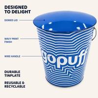 Boîte à Popcorn en Métal Direct Usine, Seau Cylindrique en Fer Blanc avec Couvercle Dôme, Solution de Stockage Alimentaire B2B OEM ODM Direct