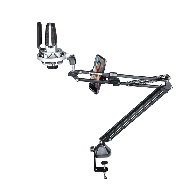 For TAKSTAR ST-7 Professional Recording Microphone Stand Long Arm Mic Holder for Studio Stage Table Handheld or Desktop Style