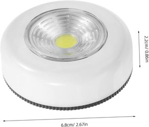 Lampe LED moderne pour armoire, autocollante, 3 LED, coque argentée, commande tactile, intensité réglable, lumière de nuit pour cuisine - Product Image 1