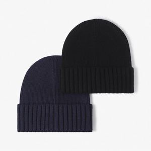 Custom Logo Acrylic Cotton Soft Knitted Hats Warm Winter <b>Beanie</b> for Men Women - Product Image 3
