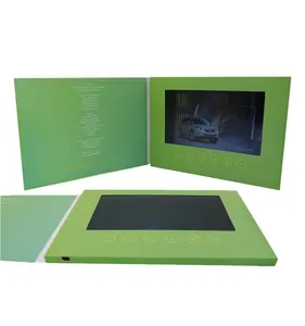 Hochwertige 7-Zoll-Touchscreen-Videobuchbroschüre LCD-Visitenkarte