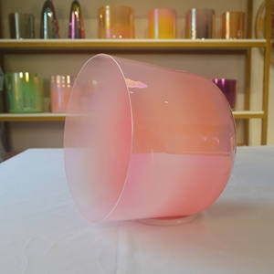 Cuenco curativo con sonido HF, cuenco de cristal Rosa nacarado, fábrica de cuarzo puro, cuenco de sonido de cristal de alquimia, Meditación de Yoga - Product Image 5