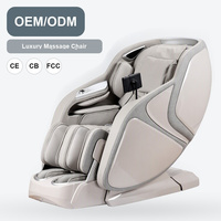 Fauteuil de massage corporel complet à détection automatique des épaules, mécanisme 3D, 4 rouleaux, piste SL, massage par airbag, commande vocale