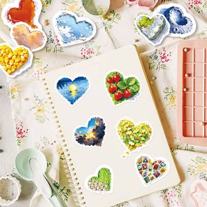 50 Pegatinas Lindas, <span class=keywords><strong>Dibujos</strong></span> Creativos, Estilo Instagram, Materiales <span class=keywords><strong>para</strong></span> Diario, Decoración <span class=keywords><strong>para</strong></span> Carcasas de Teléfono, Pegatinas <span class=keywords><strong>para</strong></span> Equipaje, Pegatinas de Corazón - Product Image 3