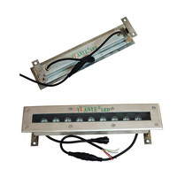 Lave-mur linéaire pour piscine sous-marine, étanche IP68, RGB/RBGW, contrôlé par DMX512/WiFi, CRI élevé 80, LED, acier inoxydable