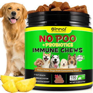 Oimmal Peking Duck Flavor Probiotics Coprophagia Stool Eating Deterrent No Poo Immune Chewsは犬のためにうんちを食べるのをやめます - Product Image 5