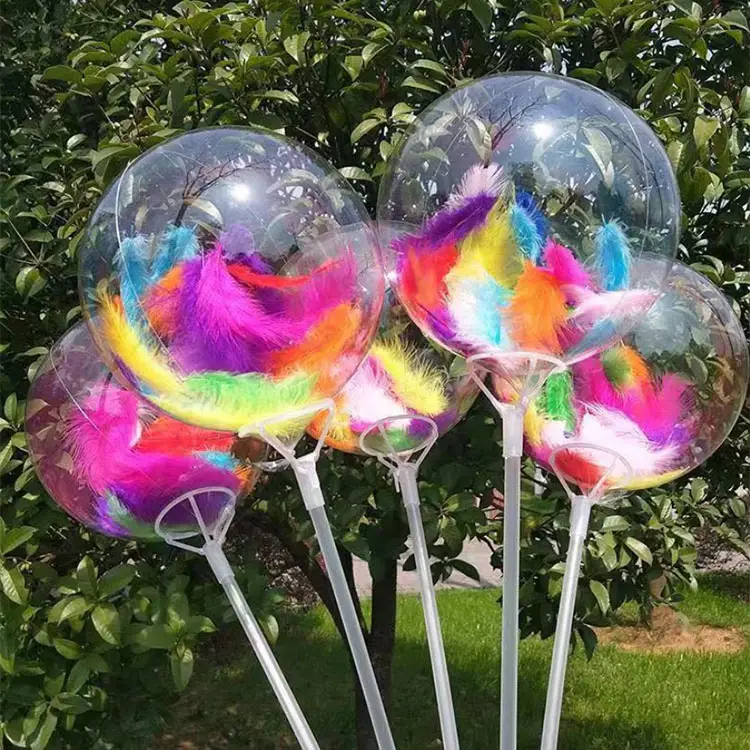 Ballons Bobo en PVC hélium de forme ronde et transparente, 5, 10, 18, 50 et 24/36 pouces, pour décorations de fête d'anniversaire