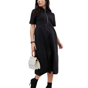 Abiti <span class=keywords><strong>premaman</strong></span> abito gravidanza <span class=keywords><strong>nero</strong></span> elegante formale 3 in 1 fantasia morbido abito allattamento per allattamento al seno - Product Image 2