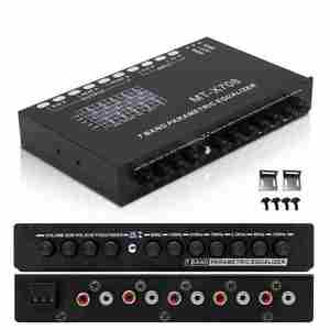 EQ 7 bandes graphique voiture <span class=keywords><strong>égaliseur</strong></span> préampli Audio équipement sonore avec fréquence Subwoofer 12V Hi-Fi voiture amplificateur haut-parleur - Product Image 2