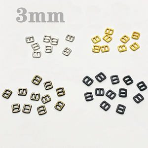 3mmベルトミニメッキ金属調整可能バックルDIYおもちゃ人形アクセサリー装飾正方形ゴールドシルバーブラッククラフト裁縫ボタン - Product Image 6