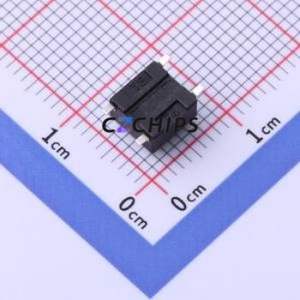 YTS1R0032BBG00 Tactile Switch SMD,6x6mm Switch Single Pole Single Throw Round Button 2.5N Vertical Mount - Product Image 2